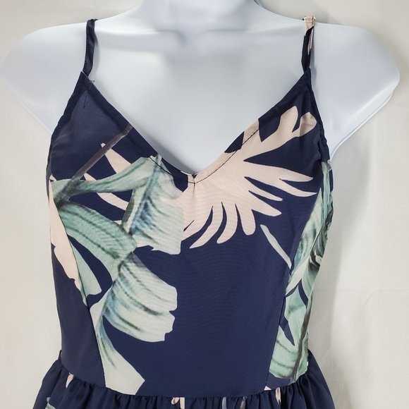 STRAPLESS PLAYSUIT STRIPED ROMPER RUFFLES JUMPSUIT - Picture 4 of 6